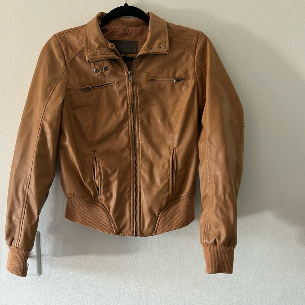 Womens ci sono by cavalini faux leather jacket size small